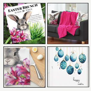 Påskäggen påskhare och Cerise i Basket Mugg