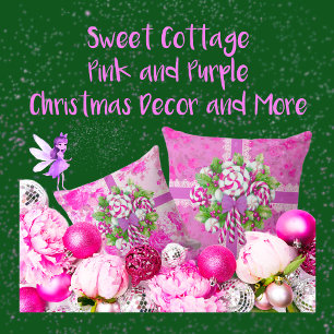 Candy cane Lila och Rosa jul Presentpapper