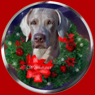 Weimaraner julgåvor helgkort