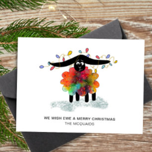 Cute Festive Sheet med julafton Ljus Julkort