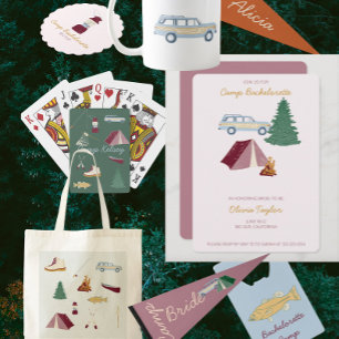 Camp Bachelorette Decor Underlägg Papper
