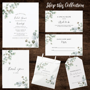 Möhippan Eucalyptus Greenery Script Tygkasse