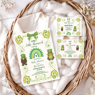 Cute Lucky Little Shamrock Diapper Raffle Tilläggskort