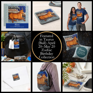 Taurus the Bull Zodiac Sign Födelsedagsfest T Shirt