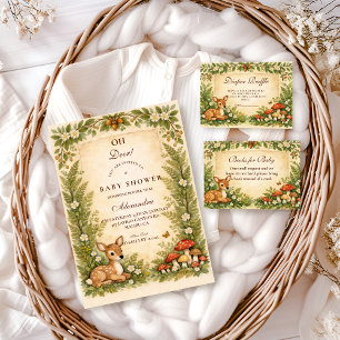 Oh Deer Woodland Baby Shower Pappersservett