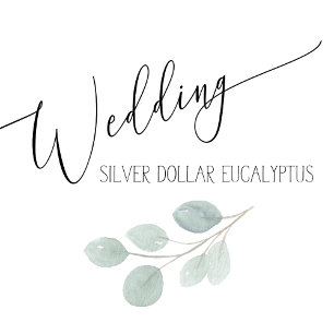Kvadratfärgad inbjudan till Greenery Wedding