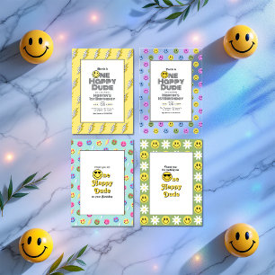 "En Lycklig-kille" Retro Smile Tack Kort