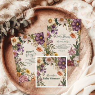 Victorian Art nouveau Baby Shower Baby Shower Pappersservett