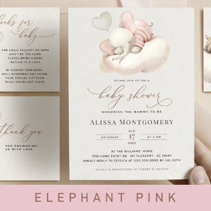 Inbjudan till Elephant Baby Shower