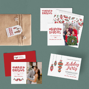 FolkArt Träd julfest - inbjudan