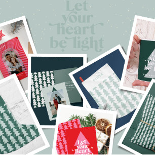 Foto på helgdag Modern färgstark geometrisk abstra Julkort