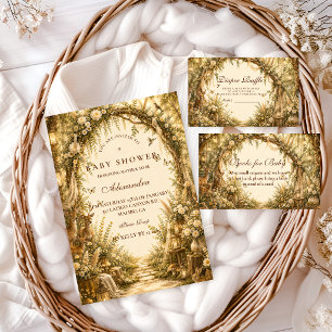 Whimsical Woodland Boho Blöja Lotteri Tilläggskort