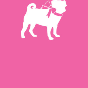 Pug Party Hund Baby Shower Puppy Rosa Girl Girl Gi Inbjudningar