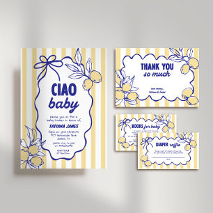 CIAO BABY Lemon Mediterranean Amalfi Tack Kort
