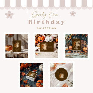 Rustic Blommigt Checkerboard Ghost 1 Birthday Tack Kort