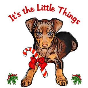 Miniature Pinscher julklappar Helgkort