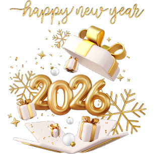 Gott nytt år julkort