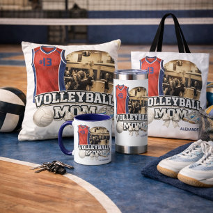 Anpassad fotogåva till volleybollmamma tygkasse