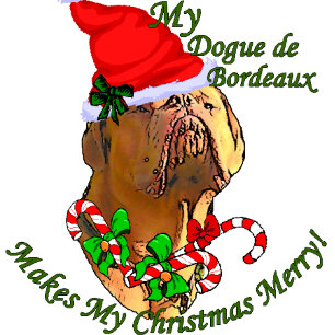 Dogue de Bordeaux Jul gåvor Helgkort