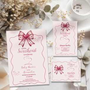 En liten älskling Valentine Baby Diapper Raffle Tilläggskort