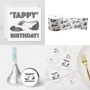 "Tappy" Grattis på födelsedagen Bday Tap Dance Sho Inbjudningar