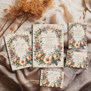 Botaniska Bliss Wildblommor Art nouveau Bröllop