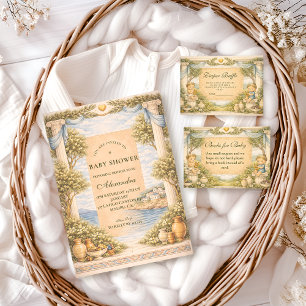 Grekisk kustkolonner Baby Shower Pappersservett