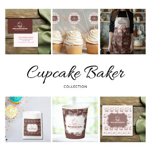 Cupcoa Baker Bakery Chef Catering Business Visitkort