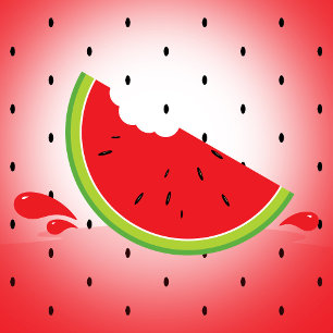 Vattenmelon 1:a födelsedagsinbjudan till bild inbjudningar