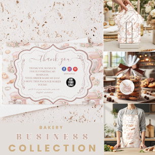 Blush Vintage Patisserie Bageri Företag Runt Klistermärke
