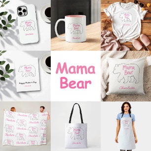 Mamma Bear   Cute & Funny Mors dag T Shirt