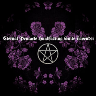 Externa handfixering/Bröllop Pentacle Lavender Ste Inbjudningar