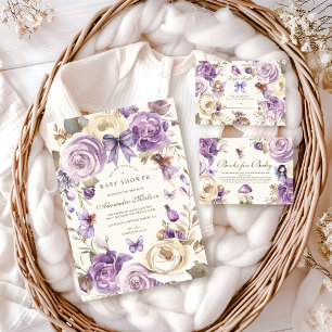 Fairy Woodland Girl Baby Shower Pappersservett