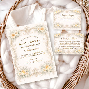 Champagne Rose Barock Barnkalas Pappersservett