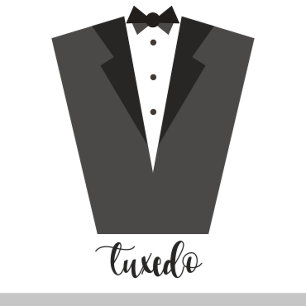 Tuxedo-inbjudningar (Black & White Tuxedo Bröllop) Inbjudningar