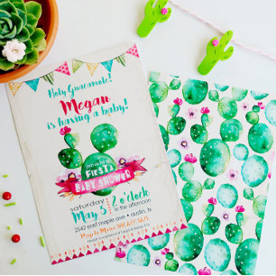 Inbjudan till Fiesta Baby Shower