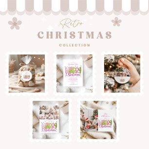 Rosa Grön Pepparkakor Julfest Inbjudningar