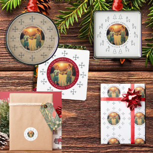 Skapa ditt eget nordiska familjefoto jul pappersservett