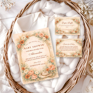 Western Blomster Cowgirl Baby Shower Pappersservett