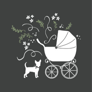 Chihuahua Hund Baby Shower Gender Neutral Inbjudningar