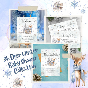 Oh Hjort Woodland Animals Winter Cards and Gifts Poster