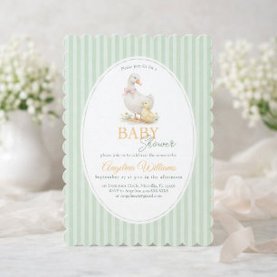 Månsing och Gåsling Baby Shower Inbjudan