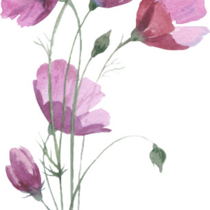Mauve lila blommor. Modern Rustic Bröllop Inbjudningar