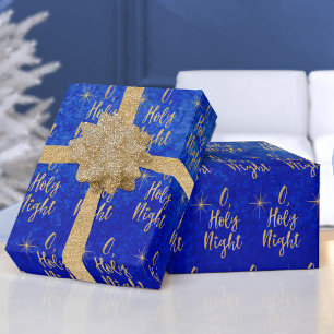 För helig julkort för blått nattjul för nolla helgkort