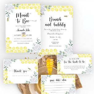 Watercolor Bee flora Hur gamla var de möhippa-spel