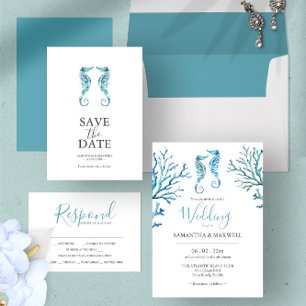Beach Wedding Spara datum magneter
