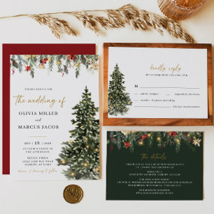 Julgran Ljus Winter Wedding OSA kort
