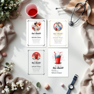 "Ring upp skott", manlig Studentfest Inbjudningar