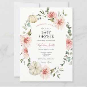 Pumpkin för Blommigten Baby Shower by Mail Rosa i  Inbjudningar