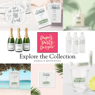 Vattenflaska för margs- och matrisAnpassningsbar Vattenflaskor Etikett